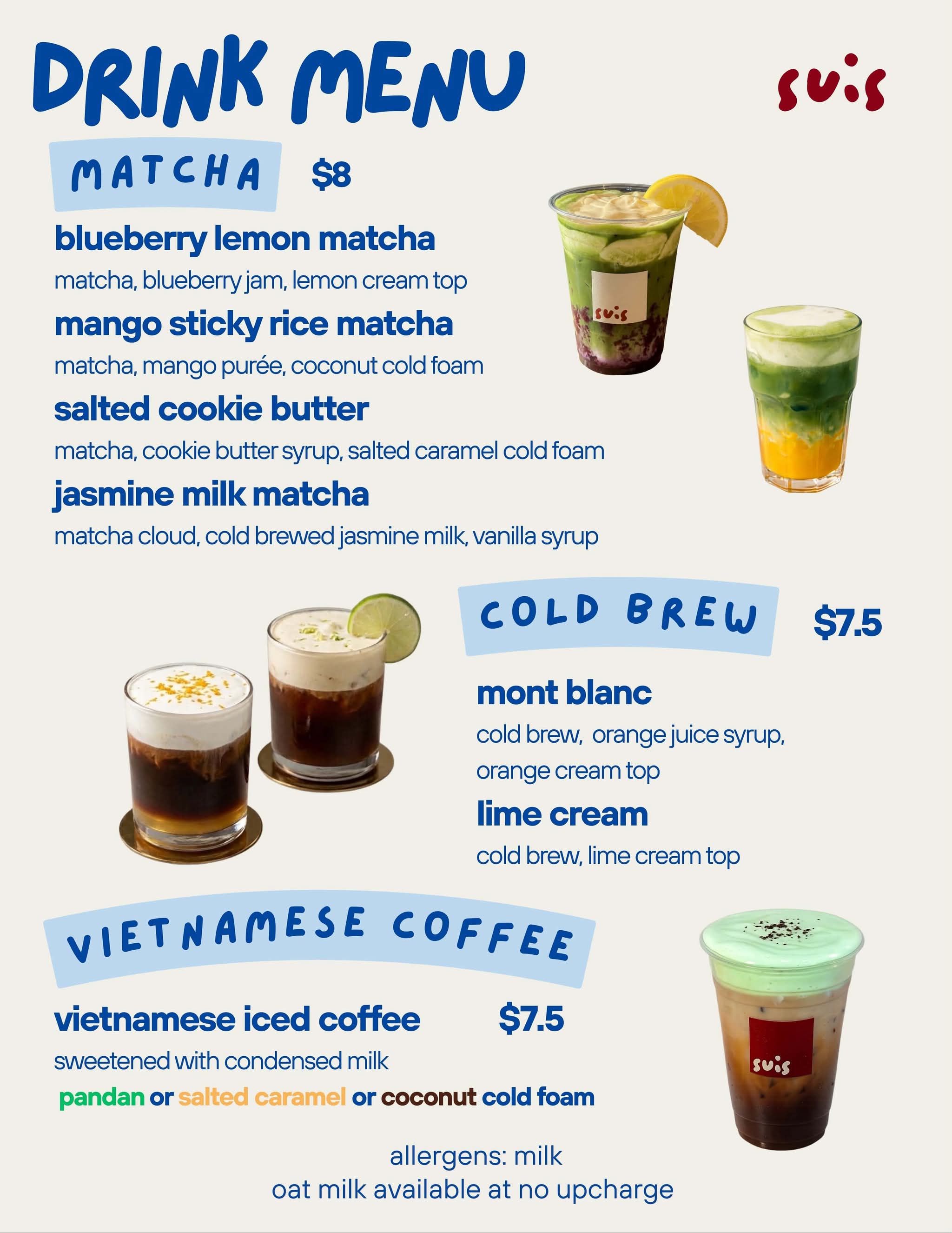 Drink Menu