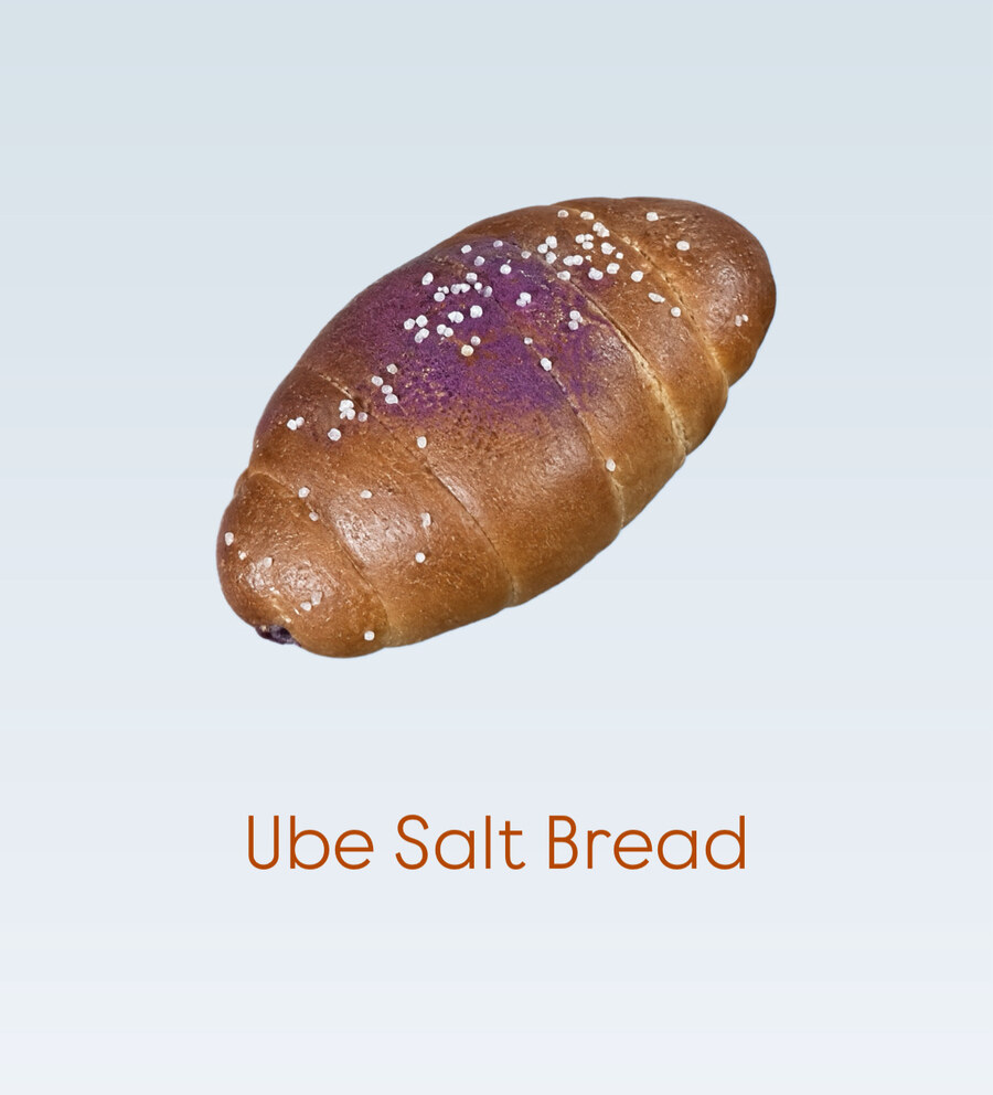 Ube salt bread